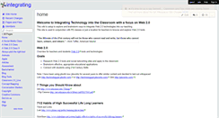 Desktop Screenshot of integrating.wikispaces.com