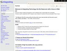 Tablet Screenshot of integrating.wikispaces.com