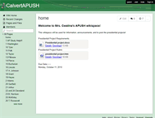 Tablet Screenshot of calvertapush.wikispaces.com