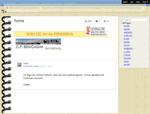 Tablet Screenshot of beniarbeig4rtprimaria.wikispaces.com