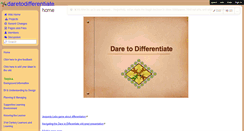 Desktop Screenshot of daretodifferentiate.wikispaces.com