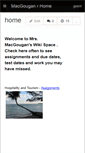 Mobile Screenshot of macgougan.wikispaces.com