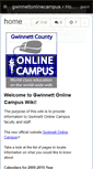 Mobile Screenshot of gwinnettonlinecampus.wikispaces.com