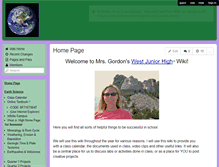 Tablet Screenshot of gordonscience.wikispaces.com