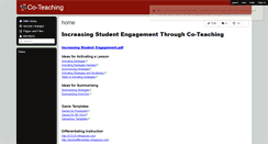 Desktop Screenshot of iu12-coteaching.wikispaces.com