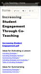 Mobile Screenshot of iu12-coteaching.wikispaces.com
