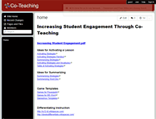 Tablet Screenshot of iu12-coteaching.wikispaces.com