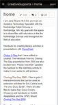 Mobile Screenshot of creativesupports.wikispaces.com