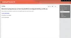 Desktop Screenshot of joshuafitness19.wikispaces.com