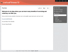 Tablet Screenshot of joshuafitness19.wikispaces.com