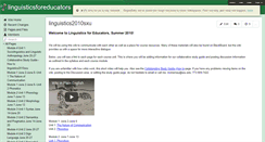 Desktop Screenshot of linguisticsforeducators.wikispaces.com