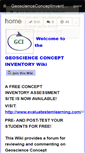 Mobile Screenshot of geoscienceconceptinventory.wikispaces.com