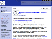 Tablet Screenshot of geoscienceconceptinventory.wikispaces.com