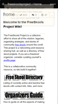 Mobile Screenshot of freeskoolsproject.wikispaces.com