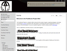 Tablet Screenshot of freeskoolsproject.wikispaces.com