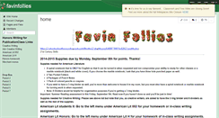 Desktop Screenshot of favinfollies.wikispaces.com