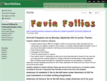 Tablet Screenshot of favinfollies.wikispaces.com