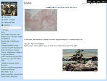Tablet Screenshot of canadianarthistory.wikispaces.com