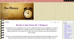 Desktop Screenshot of capehistory.wikispaces.com