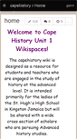 Mobile Screenshot of capehistory.wikispaces.com