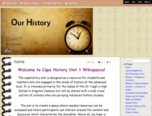 Tablet Screenshot of capehistory.wikispaces.com