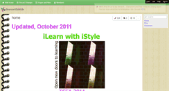 Desktop Screenshot of ilearnwithistyle.wikispaces.com
