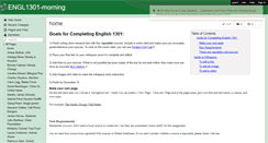 Desktop Screenshot of engl1301-morning.wikispaces.com