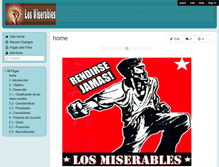 Tablet Screenshot of los-miserables.wikispaces.com