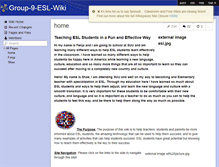 Tablet Screenshot of group-9-esl-wiki.wikispaces.com