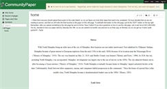 Desktop Screenshot of communitypaper.wikispaces.com