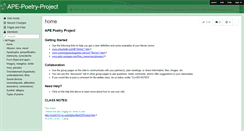 Desktop Screenshot of ape-poetry-project.wikispaces.com