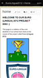 Mobile Screenshot of eurolingua2012.wikispaces.com