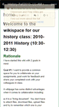 Mobile Screenshot of history-fall2010--uj-am.wikispaces.com