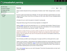 Tablet Screenshot of limeadesforlearning.wikispaces.com
