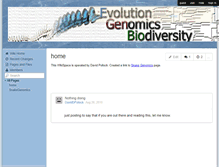 Tablet Screenshot of evolutionarygenomics.wikispaces.com