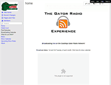 Tablet Screenshot of gatorradio.wikispaces.com