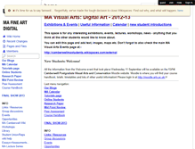 Tablet Screenshot of madigitalarts.wikispaces.com