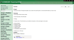 Desktop Screenshot of comd281-summerwiki.wikispaces.com
