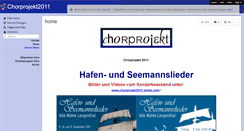 Desktop Screenshot of chorprojekt2011.wikispaces.com