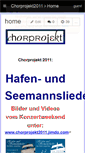 Mobile Screenshot of chorprojekt2011.wikispaces.com