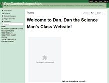 Tablet Screenshot of dandanthescienceman.wikispaces.com
