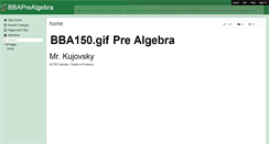 Desktop Screenshot of bbaprealgebra.wikispaces.com