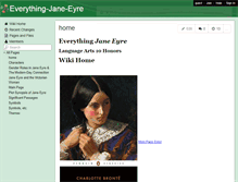 Tablet Screenshot of everything-jane-eyre.wikispaces.com