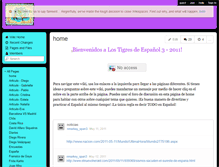 Tablet Screenshot of lostigresdeespanol3-2011.wikispaces.com