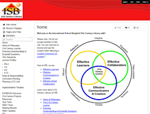 Tablet Screenshot of isb21.wikispaces.com