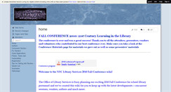 Desktop Screenshot of 10libraryservicesfallconference.wikispaces.com