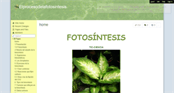 Desktop Screenshot of elprocesodelafotosintesis.wikispaces.com
