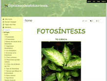 Tablet Screenshot of elprocesodelafotosintesis.wikispaces.com