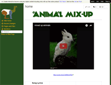 Tablet Screenshot of animalmixup.wikispaces.com
