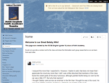 Tablet Screenshot of igenggreatgatsby.wikispaces.com